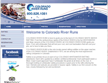 Tablet Screenshot of coloradoriverruns.com